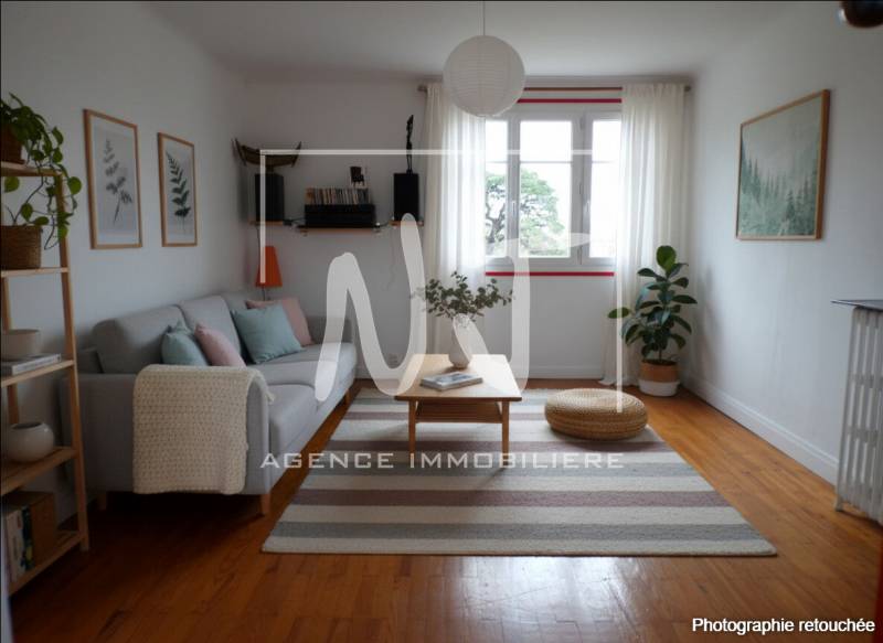 NANTES - Saint-Félix: Appartement traversant de 63m² - 2 chambres - Garage boxé - Cave